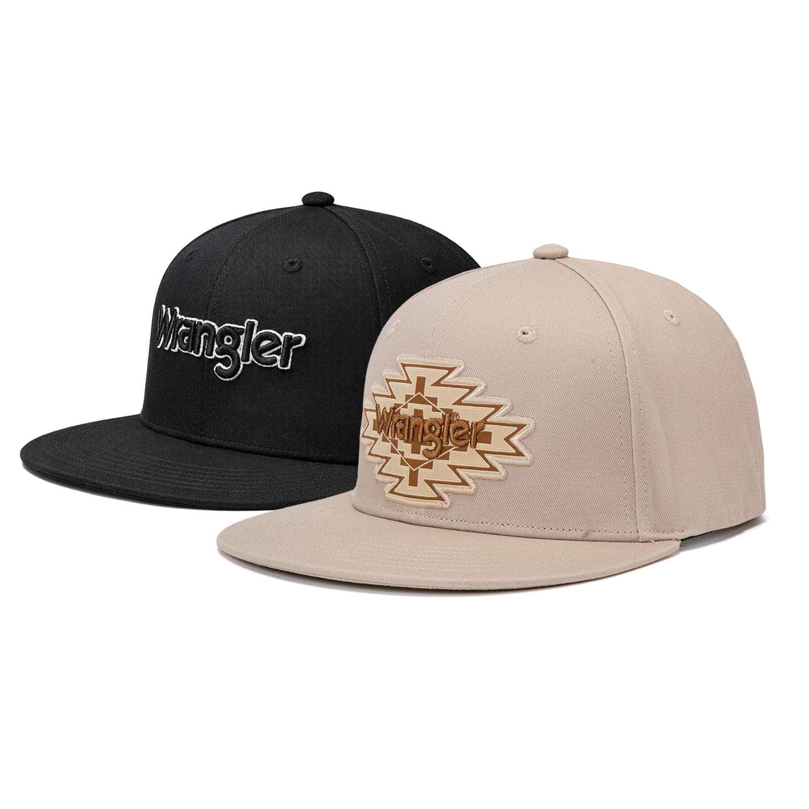 Wrangler Baseball Cap Hat Set for Men and Women Unisex Trucker Hat Breathable Mesh Structured 7-Panel Adjustable Snapback Cap