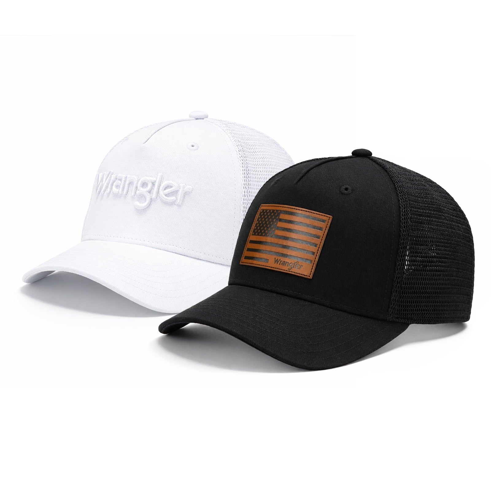 Wrangler Baseball Cap Hat Set for Women Unisex Adjustable Snapback Breathable Mesh Structured Casual Outdoor