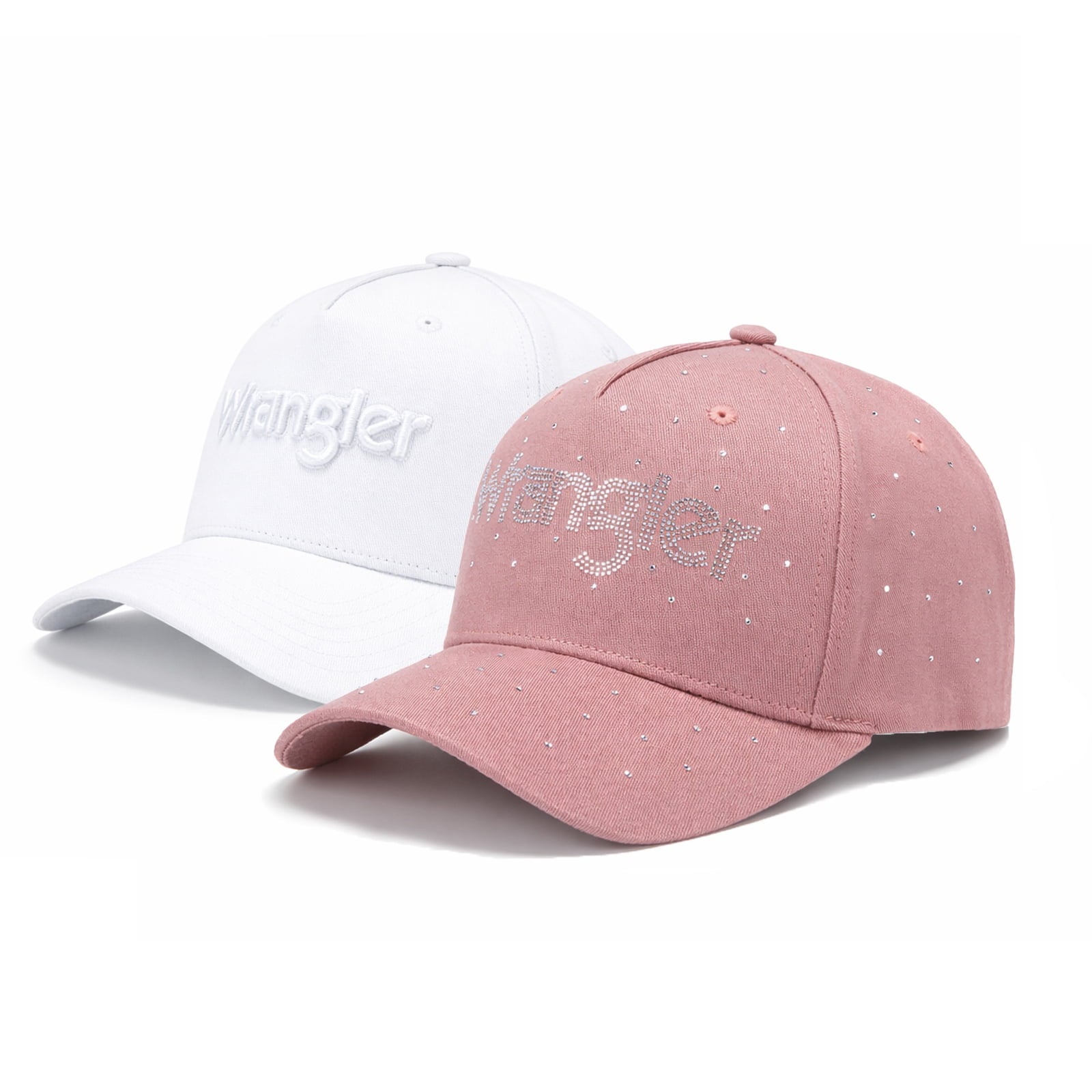 Wrangler Hat Set Unisex 2-Piece Trucker Hat for Men and Women Breathable Mesh Baseball Cap Structured 7-Panel Adjustable Snapback Outdoor Casual Fashion