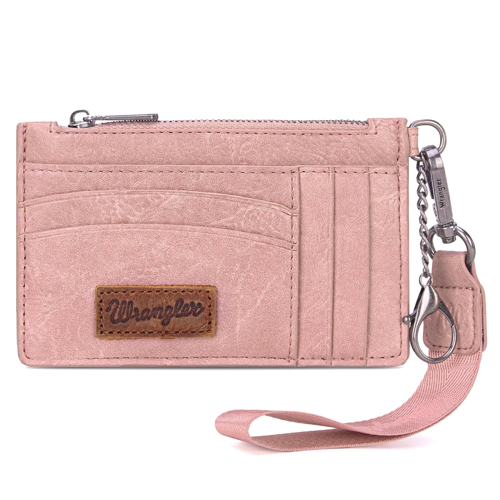 Wrangler Small Credit Card Holder for Women Slim Card Holder Wallet Womens Ladies Female Wristlet Keychain Wallet