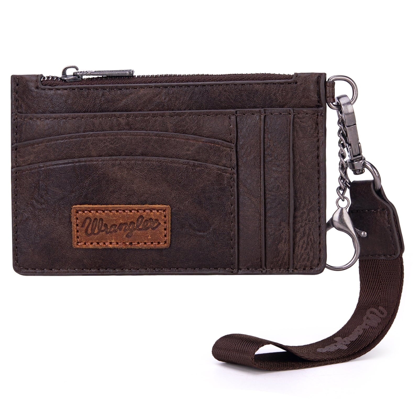 Wrangler Small Credit Card Holder for Women Slim Card Holder Wallet Womens Ladies Female Wristlet Keychain Wallet