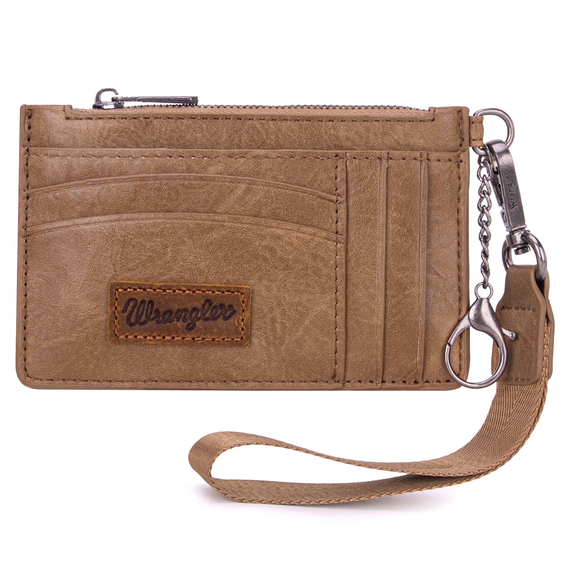 Wrangler Small Credit Card Holder for Women Slim Card Holder Wallet Womens Ladies Female Wristlet Keychain Wallet