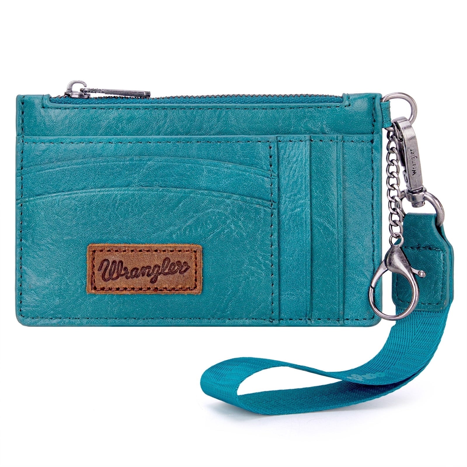 Wrangler Small Credit Card Holder for Women Slim Card Holder Wallet Womens Ladies Female Wristlet Keychain Wallet