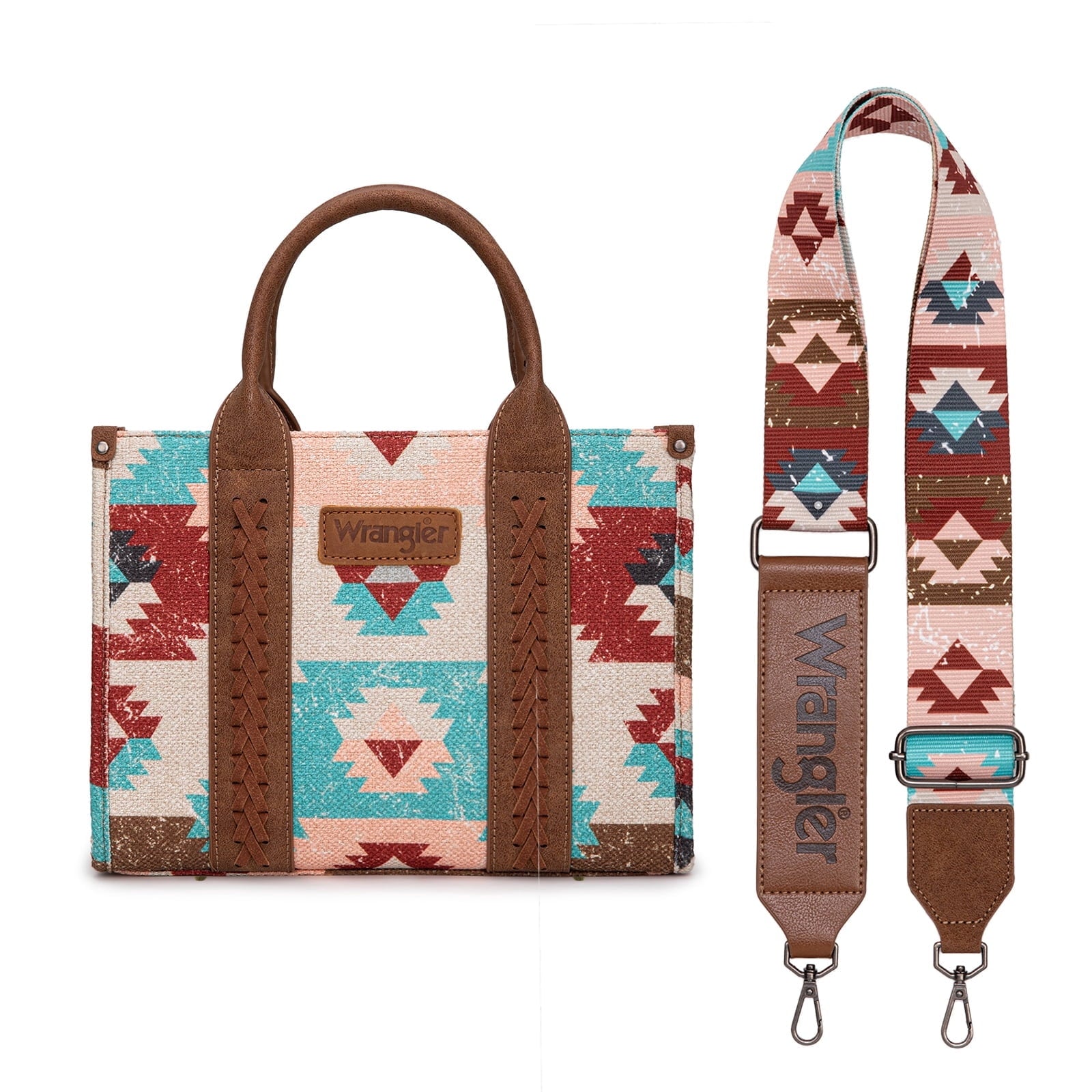 Montana West Women's Wrangler Purse - Stylish Western Aztec Tote Bag with Guitar Strap Boho Chic Design for Every Occasion