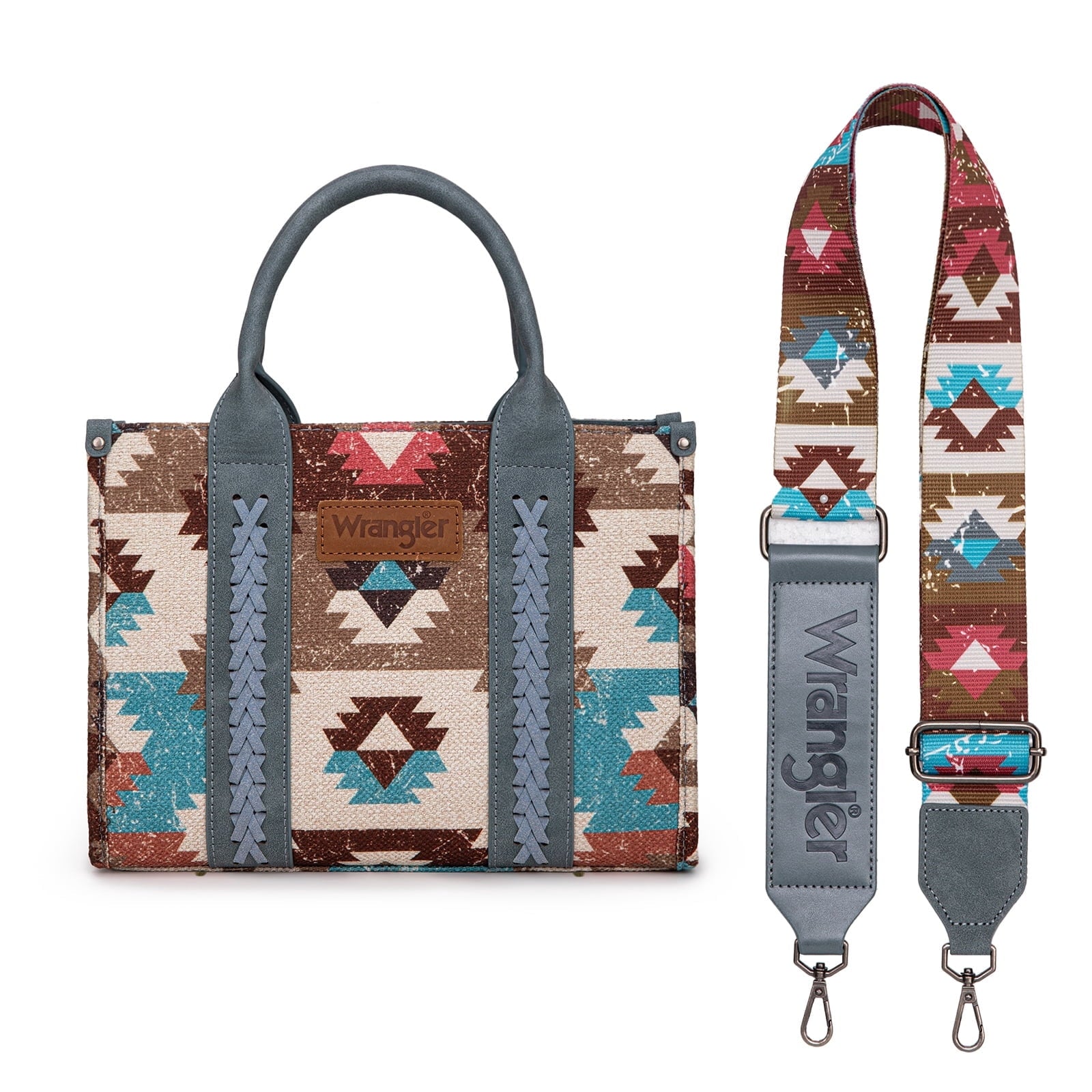Montana West Women's Wrangler Purse - Stylish Western Aztec Tote Bag with Guitar Strap Boho Chic Design for Every Occasion