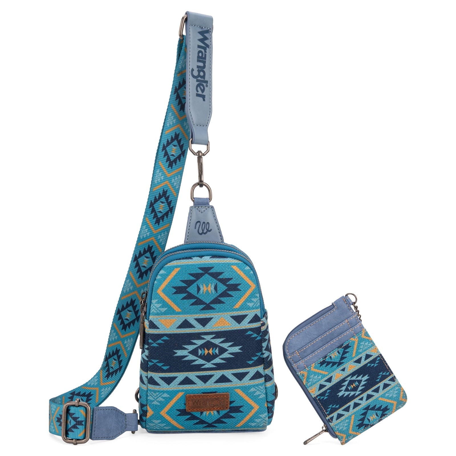 Wrangler Aztec Crossbody Sling Bags for Women Wallet Se