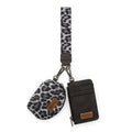 Wrangler Aztec Keychain Wristlet Wallets for Women Western Dual Pouch Wristlet Credit Card Holder Wallet with Zipper Pocket