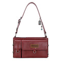 Wrangler Y2K Purse Small Shoulder Bag for Women Stylish Western Design with Detachable Charms Multiple Pockets