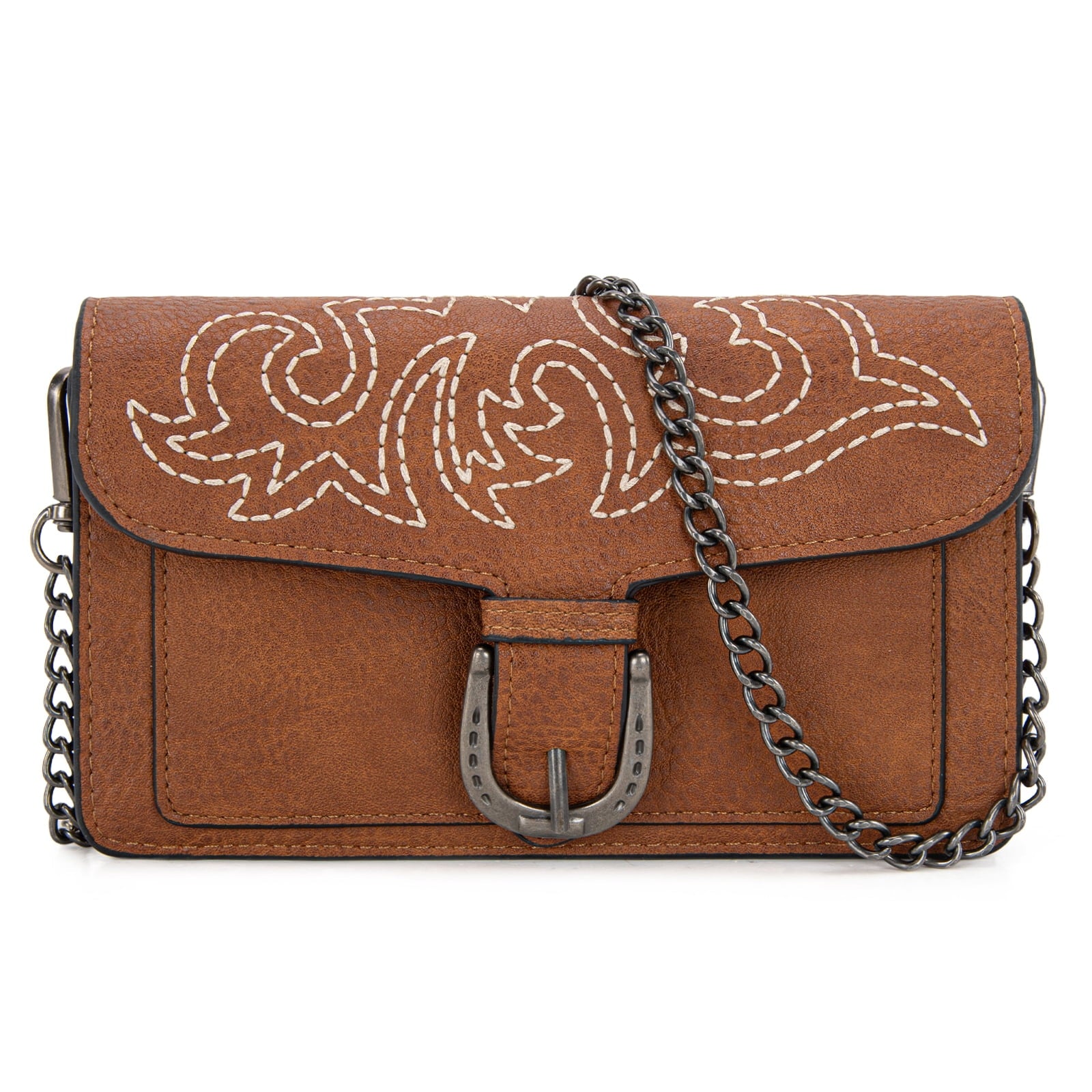 Montana West Women's Small Crossbody Purse Stylish Western Designer Clutch with Chain Strap Versatile Handbag