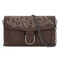 Montana West Women's Small Crossbody Purse Stylish Western Designer Clutch with Chain Strap Versatile Handbag