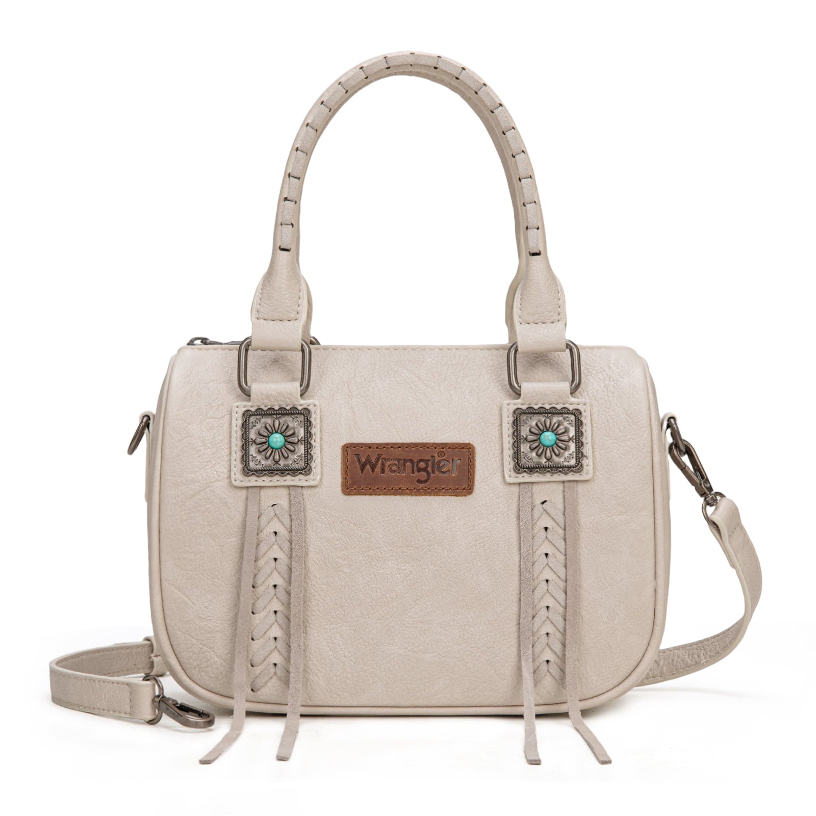 Wrangler Purse for Women Detachable Strap Satchel Bag Fringe Crossbody Purse Shoulder Bags