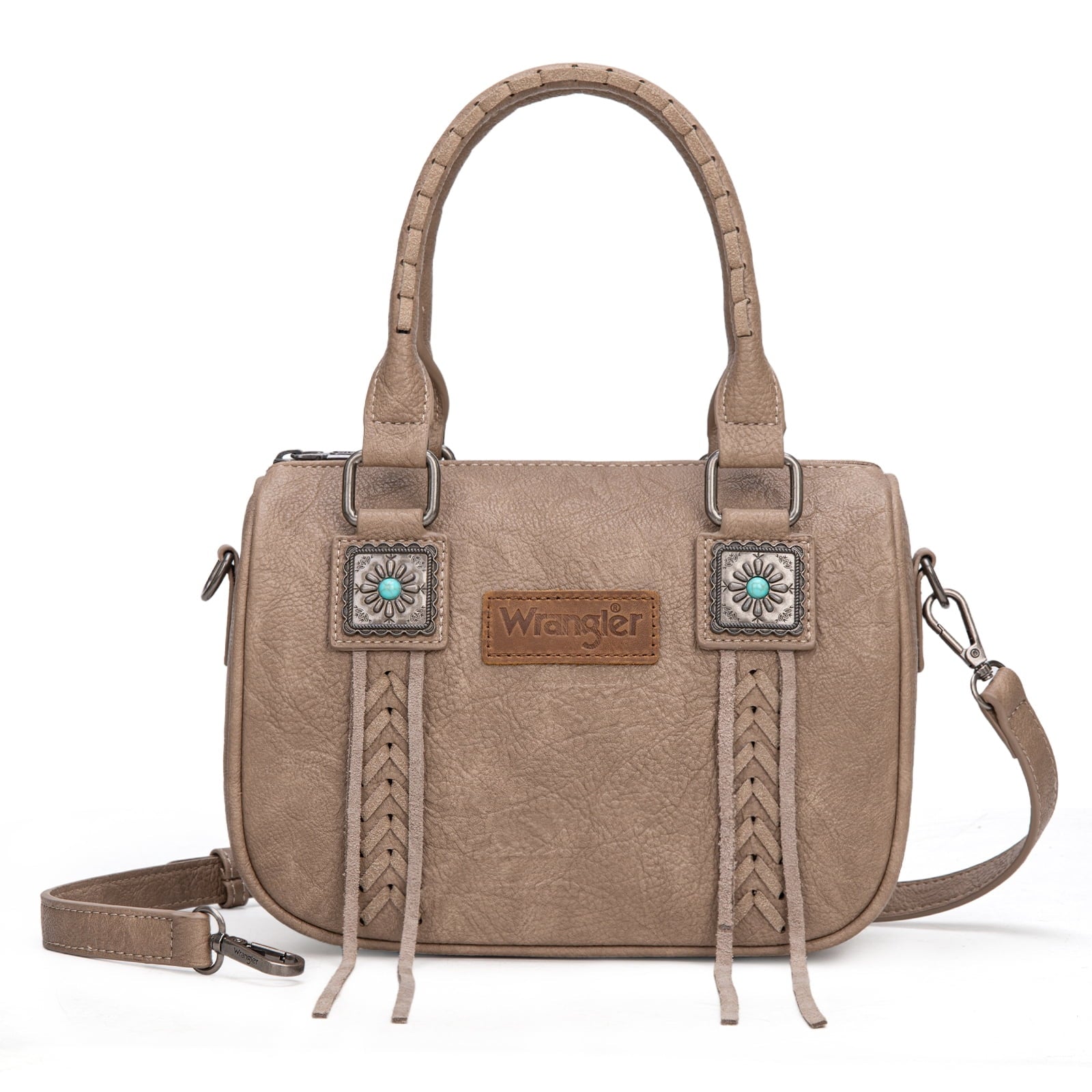 Wrangler Purse for Women Detachable Strap Satchel Bag Fringe Crossbody Purse Shoulder Bags