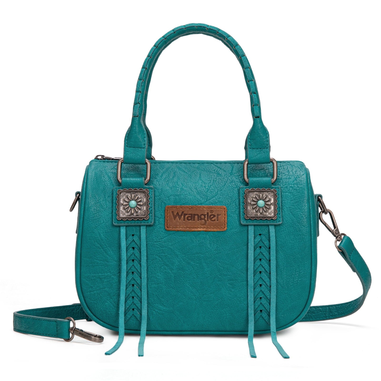 Wrangler Purse for Women Detachable Strap Satchel Bag Fringe Crossbody Purse Shoulder Bags