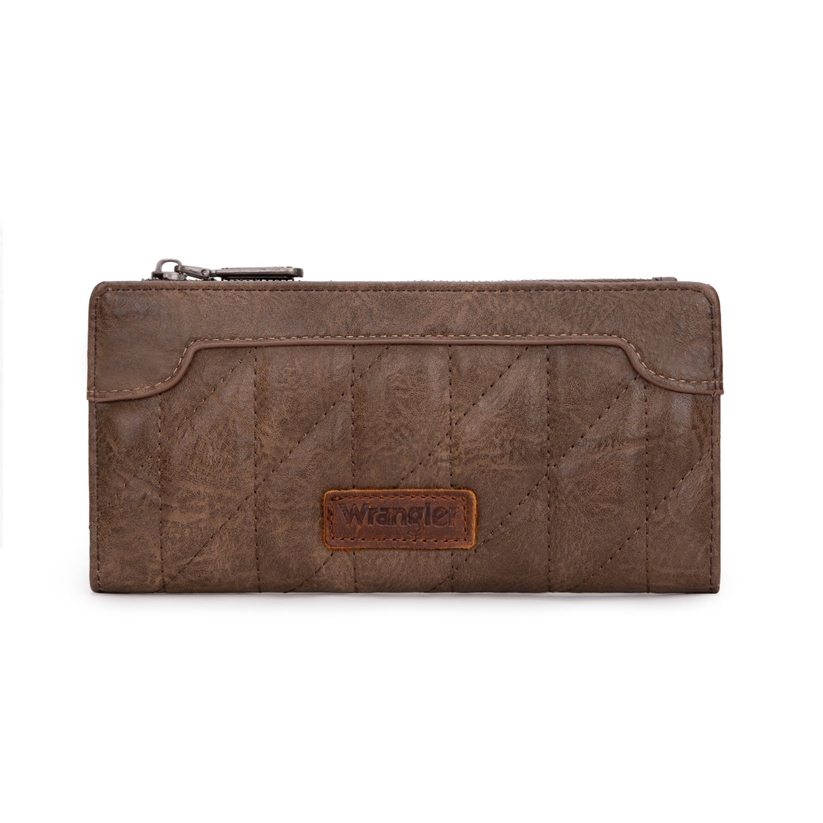 Wrangler Minimalist Wallet Credit Card Wallet for Women with Smooth Zippers