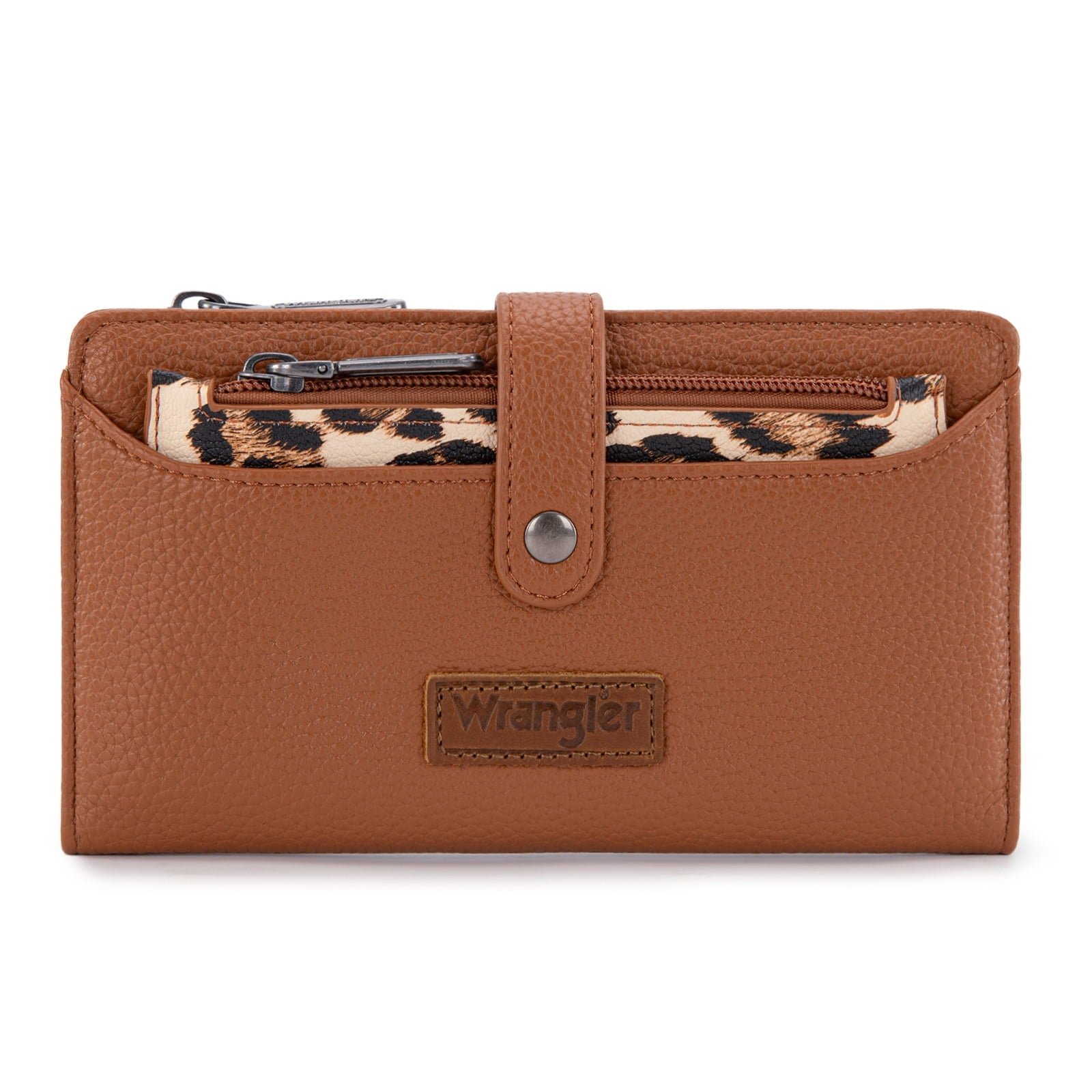 Wrangler Wallet for Women Leopard Print RFID Wallets Bifold Women's Wallets Western Credit Card Cash Wallets Ladies Female Clutch Wallet