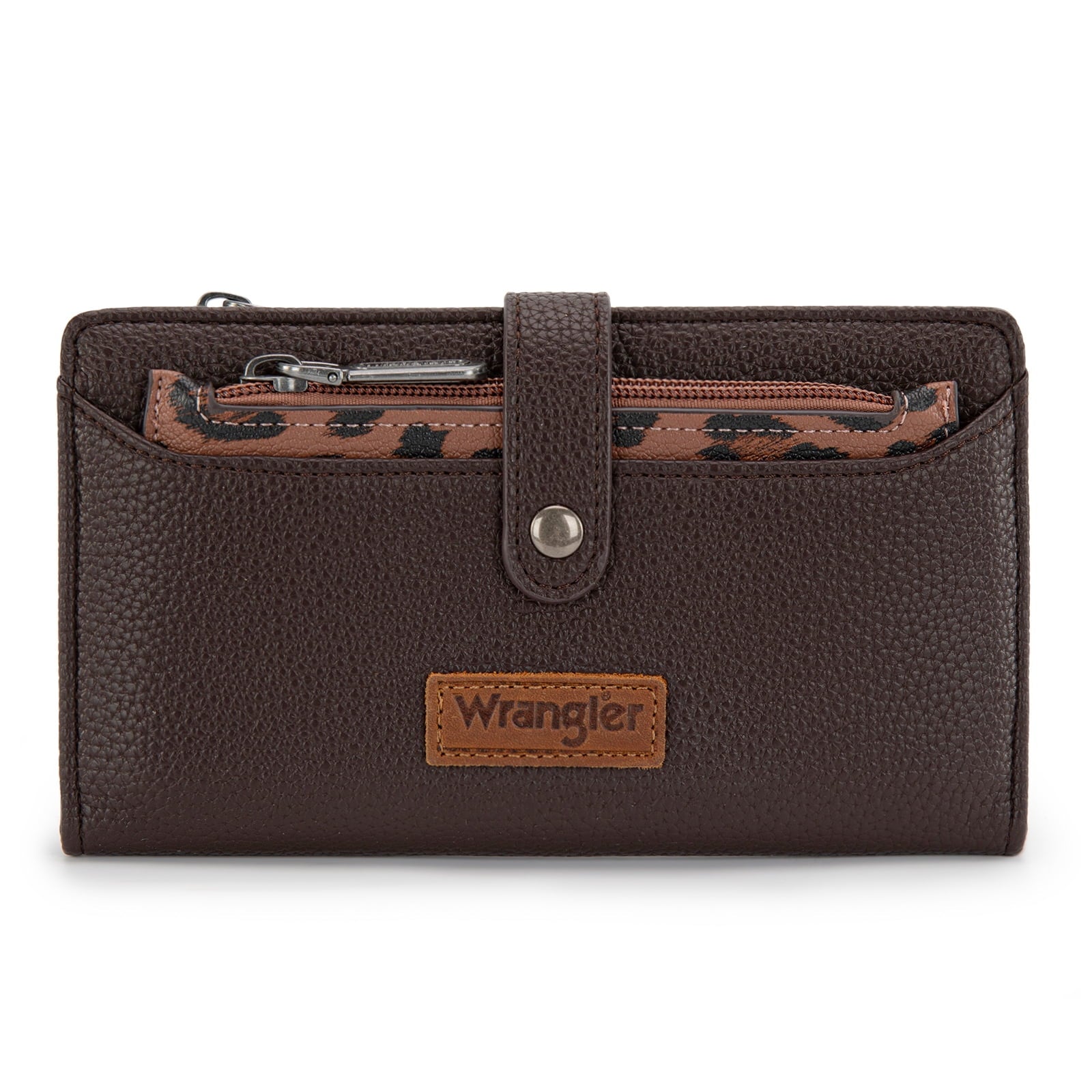 Wrangler Wallet for Women Leopard Print RFID Wallets Bifold Women's Wallets Western Credit Card Cash Wallets Ladies Female Clutch Wallet