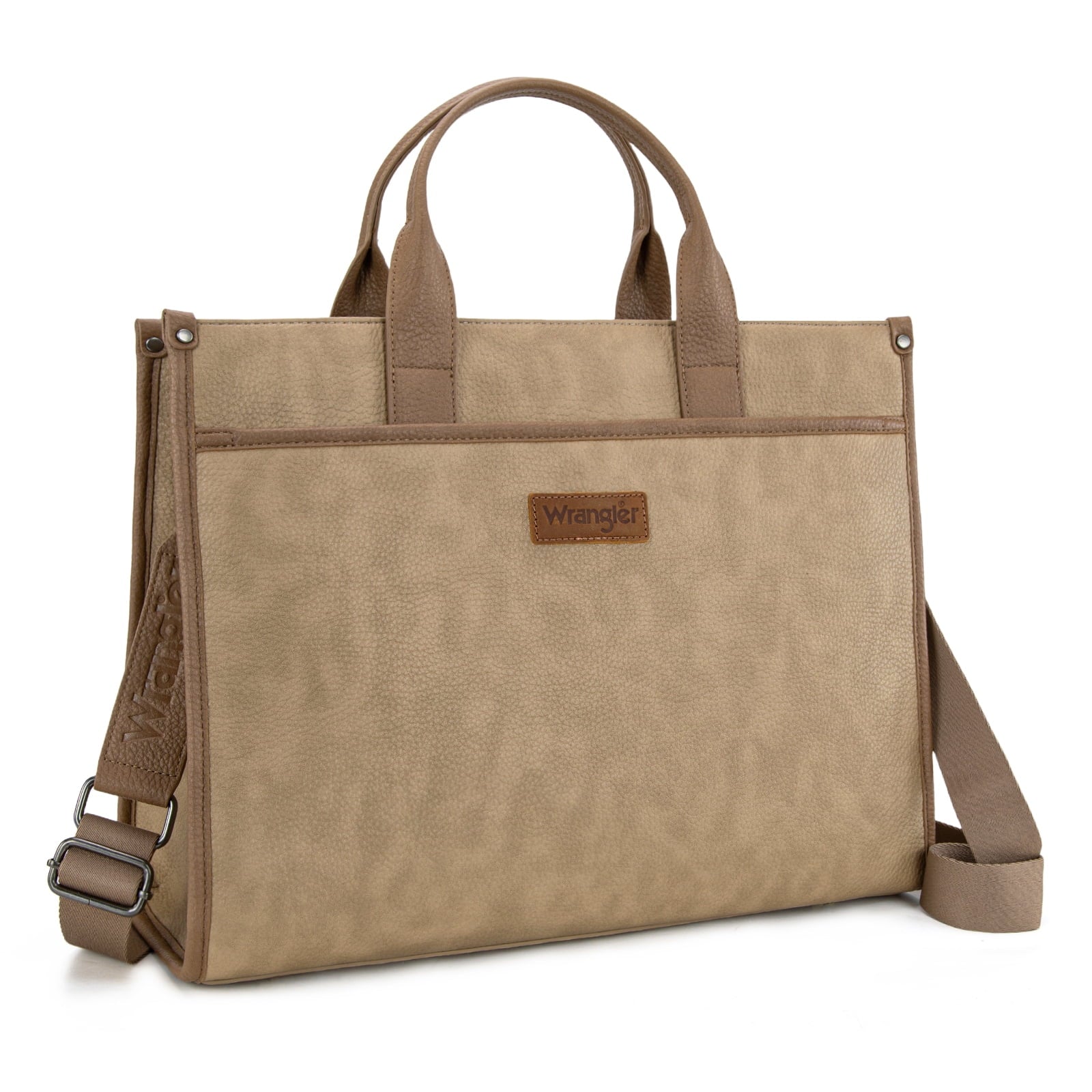 Wrangler Laptop Bag for Women 15.6 Inch Vintage Work Messenger Bag for Business Briefcase Handbag with Adjustable Shoulder Strap