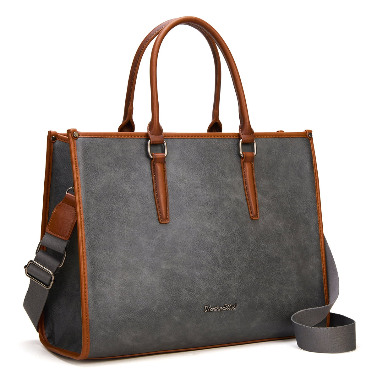 Montana West Laptop Tote Bag for Women 15.6 Inch Computer Bags Business Office Work Briefcase With Adjustable Shoulder Strap