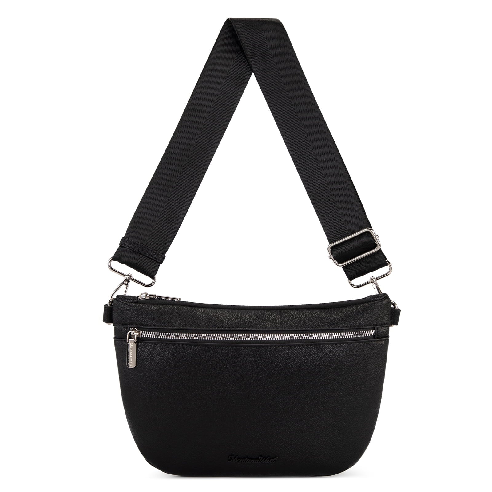 Montana West Crossbody Bag for Women with Dual Zipper Pockets