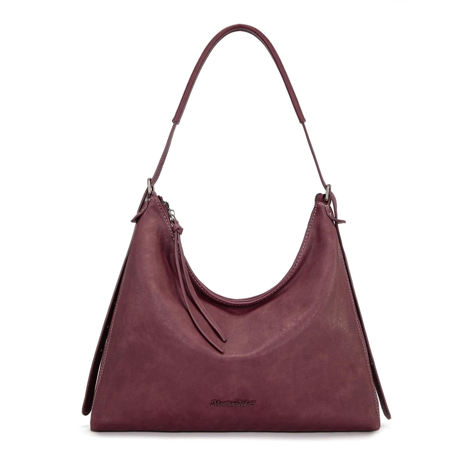 Montana West Hobo Bags for Women Ultra Soft Vegan Leather Ladies Crossbody Purse With Zipper