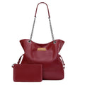 Wrangler Tote Bag for Women 2PCS Purses and Handbags Drawstring Shoulder Bag with Chain Strap