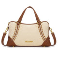 Wrangler Women's Suede Leather Satchel Handbag, Western Style Top-Handle Shoulder Crossbody Bag with Detachable Strap