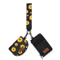 Wrangler KeyChain Wallet Wristlet for Women Dual Pouch RFID Blocking Credit Card Holder Stylish Durable Purse with Keychain Compact