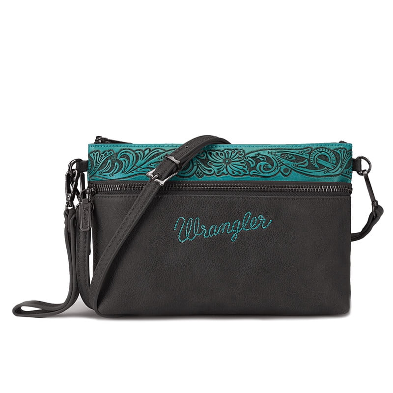 Wrangler Western Cowhide Crossbody Bags for Women Clutch Wristlet Purse