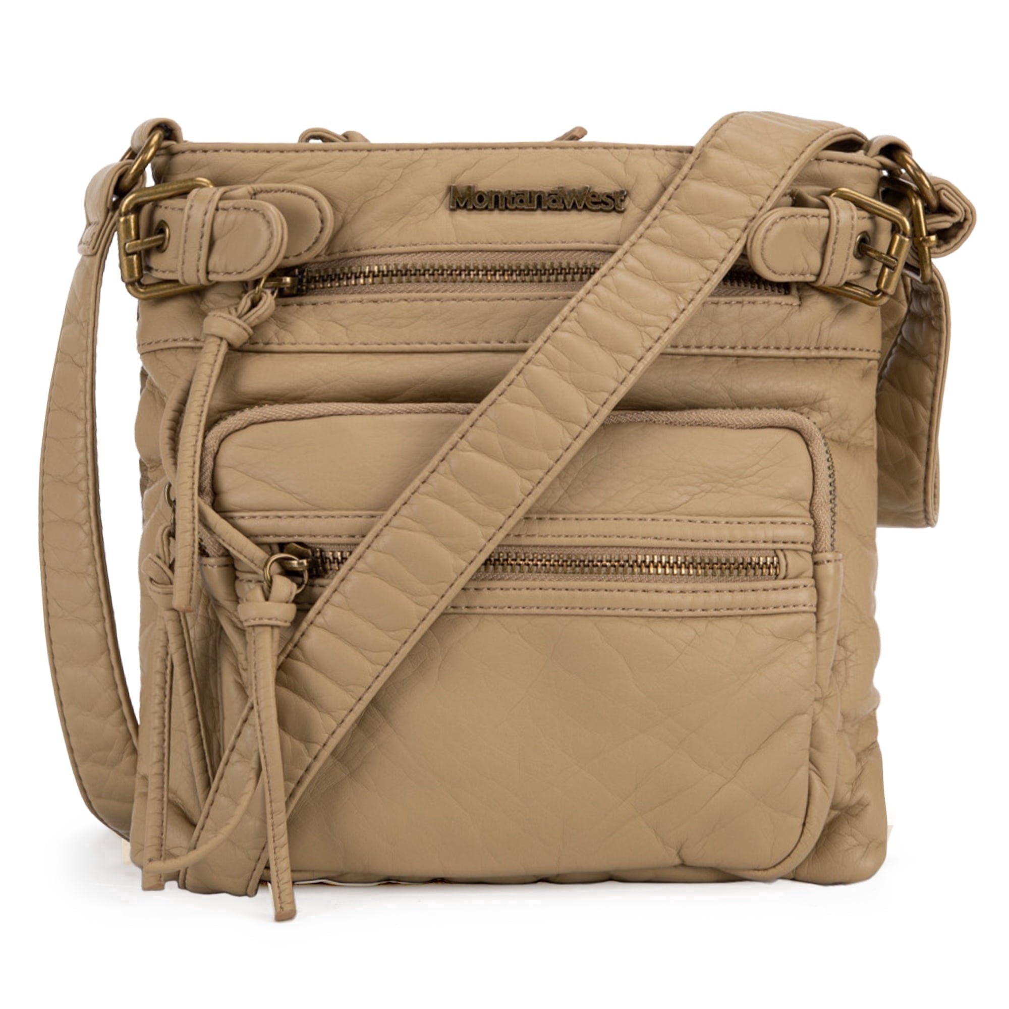 Montana West Crossbody Bag for Women Multi Pocket Shoulder Bags Medium Travel Purses Ultra Soft Washed Leather
