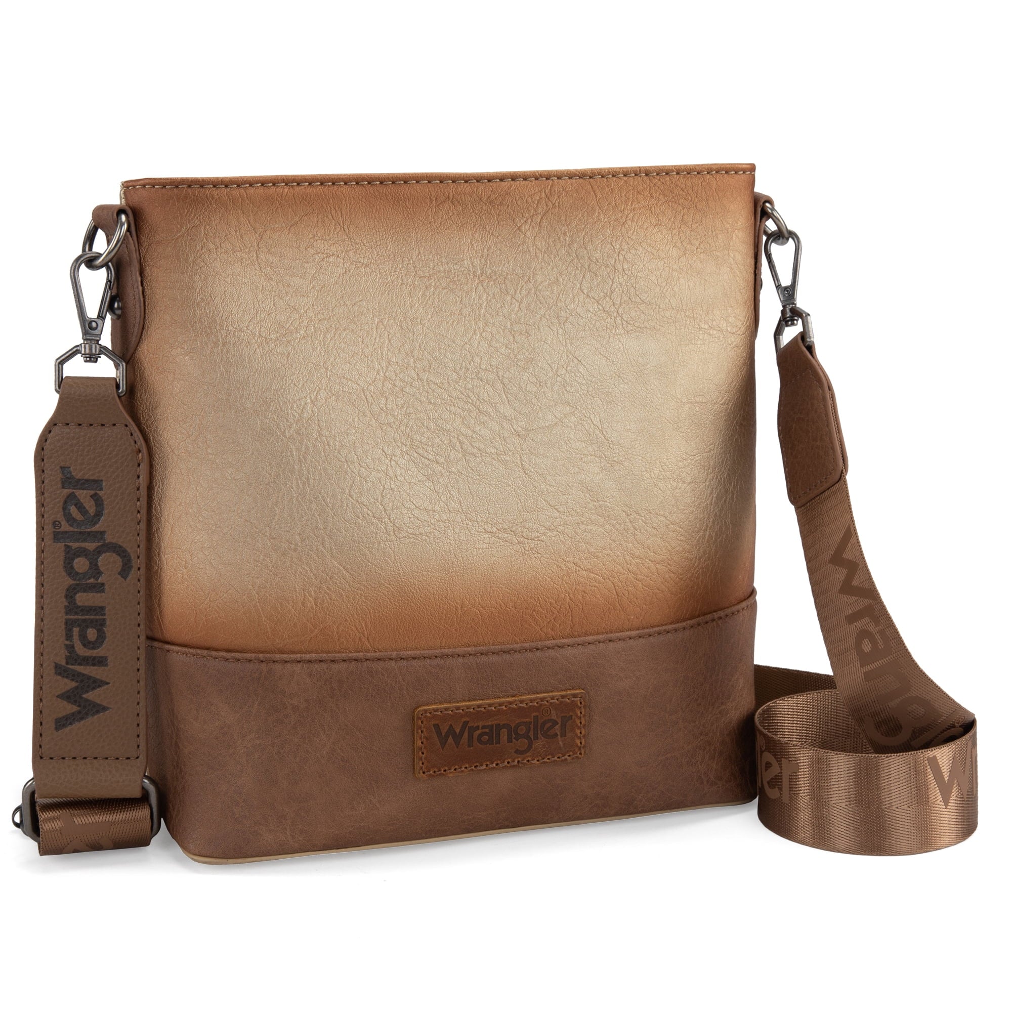 Wrangler Crossbody Purses for Women Two Tone Crossbody Bags Women Purses and Handbags