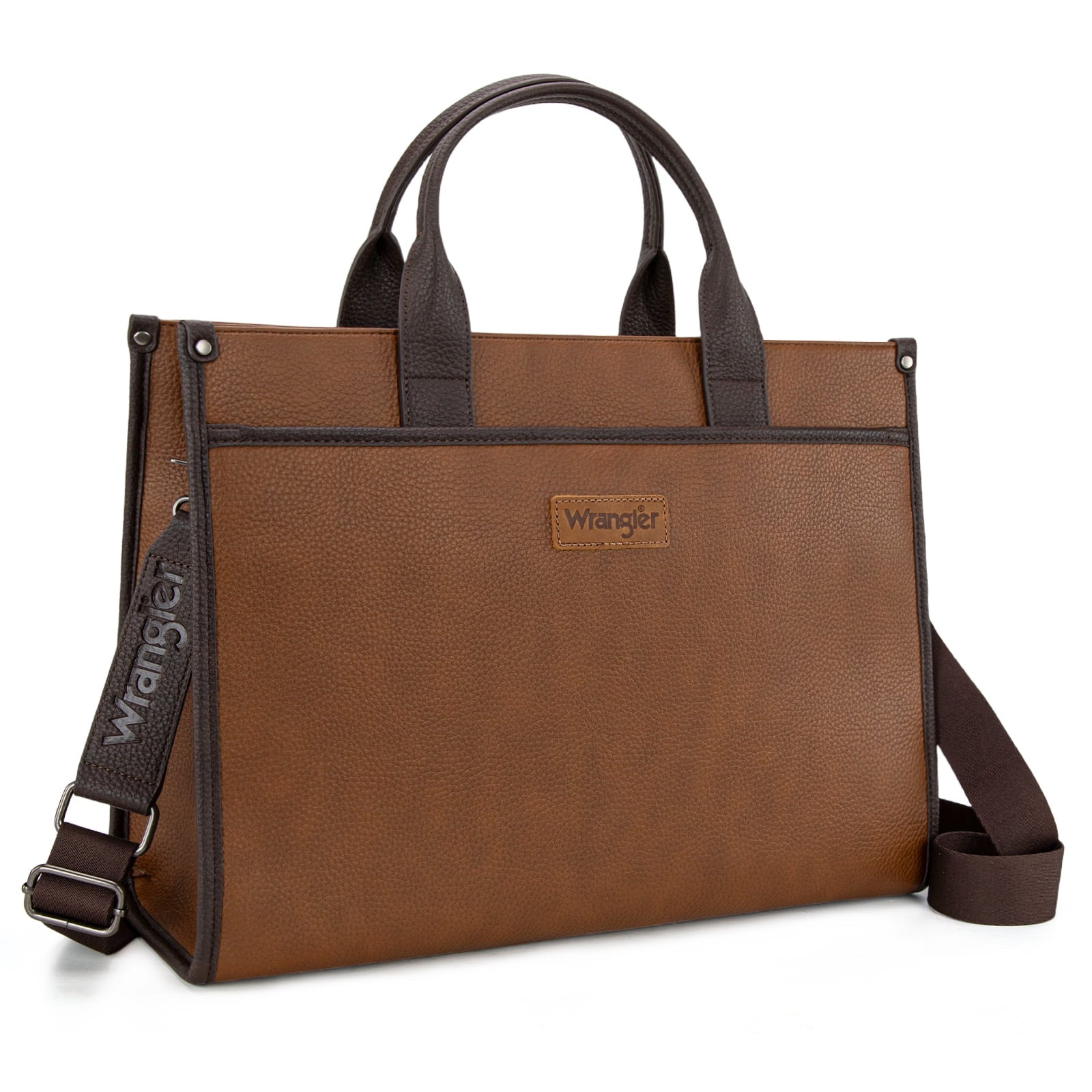 Wrangler Laptop Bag for Women 15.6 Inch Vintage Work Messenger Bag for Business Briefcase Handbag with Adjustable Shoulder Strap