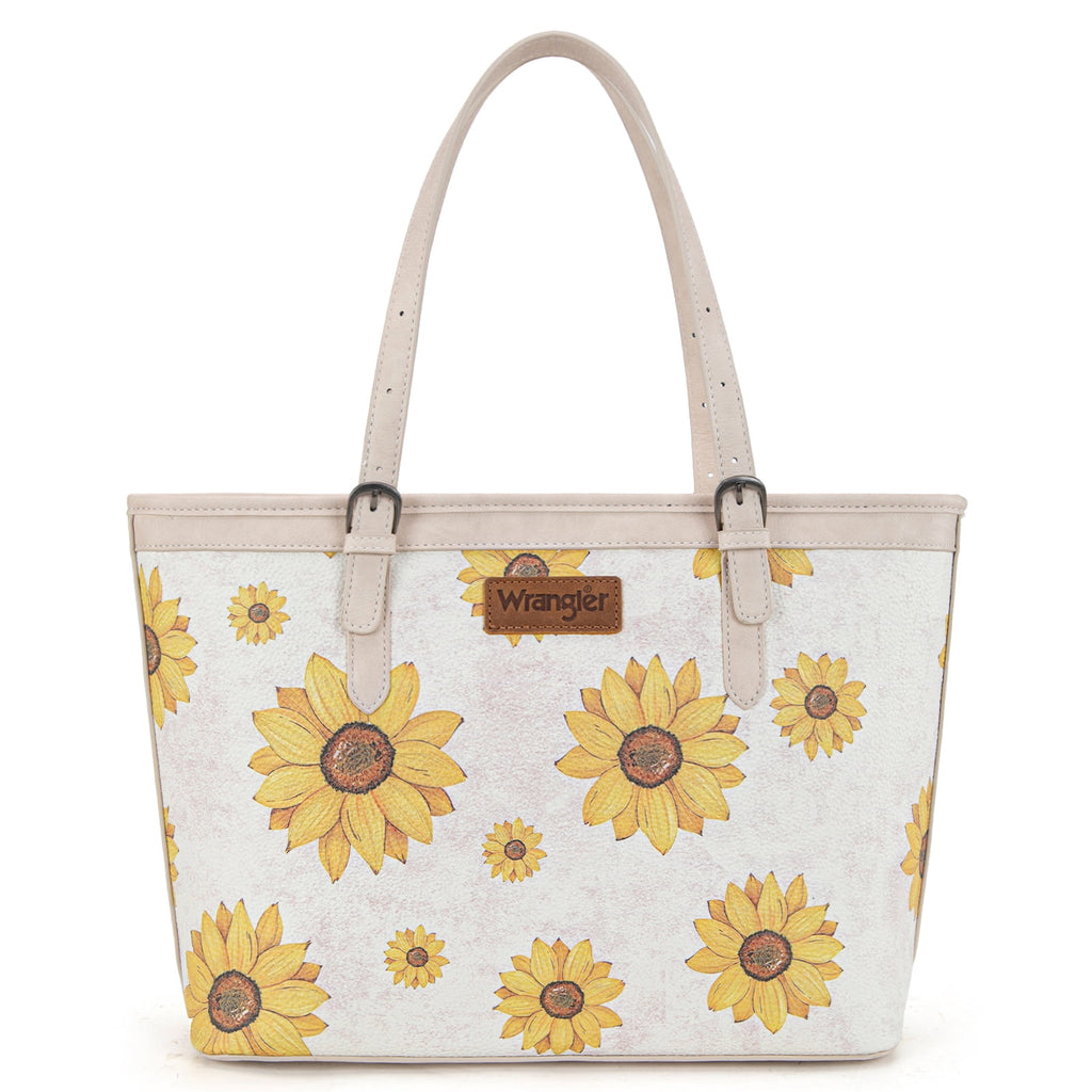 Montana West Women's Wrangler Tote Bag - Sunflower Floral Purse, Western Style Shoulder Bag, Ideal Memory-Keeper