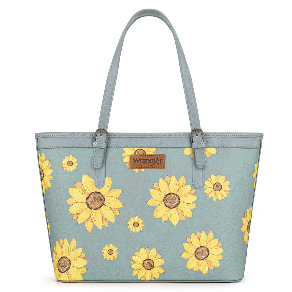 Montana West Women's Wrangler Tote Bag - Sunflower Floral Purse, Western Style Shoulder Bag, Ideal Memory-Keeper