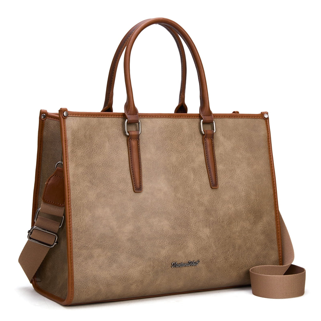 Montana West Laptop Tote Bag for Women 15.6 Inch Computer Bags Business Office Work Briefcase With Adjustable Shoulder Strap