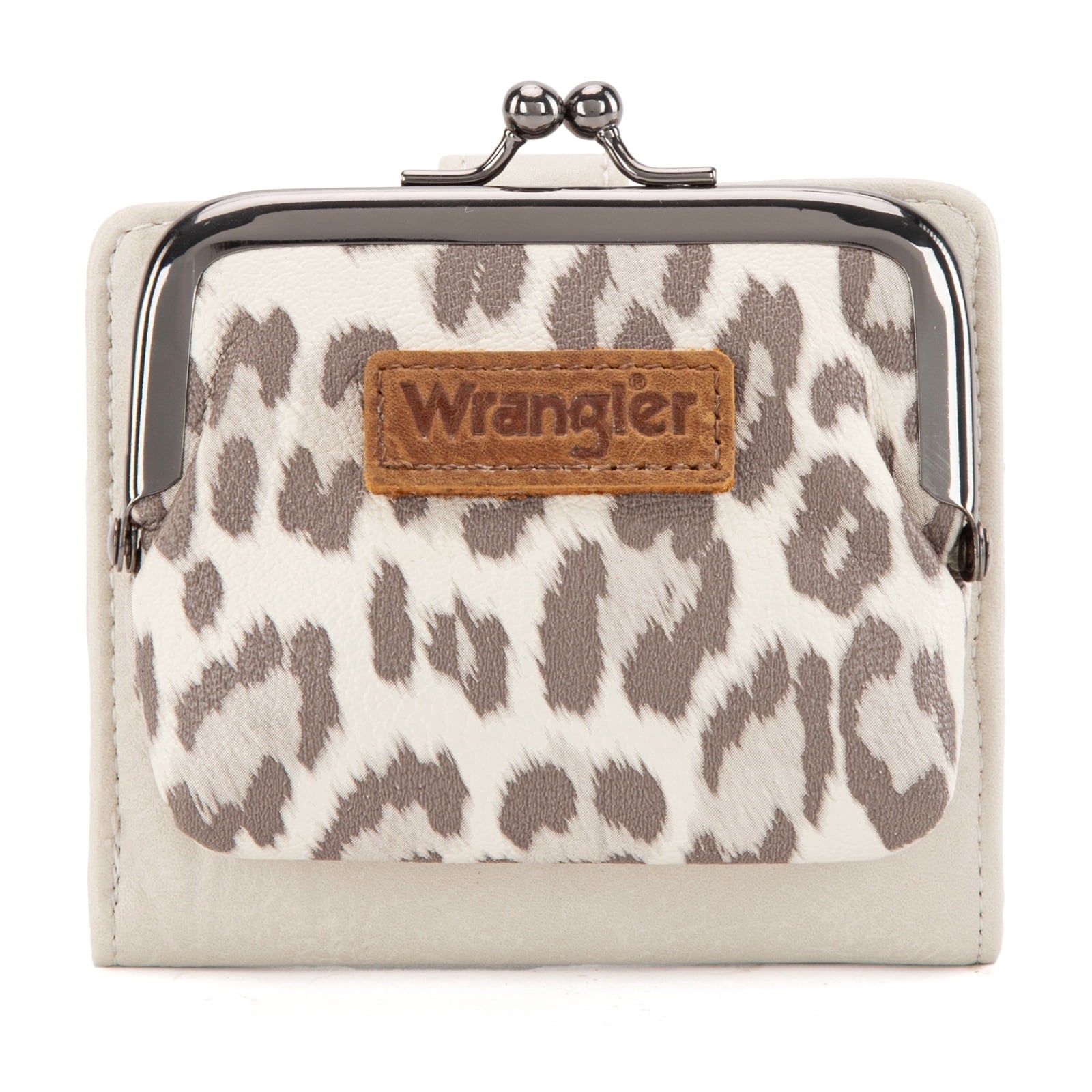 Wrangler Women's Wallet RFID Blocking Wallets Small Bifold Credit Card Holder with Kiss Clasp