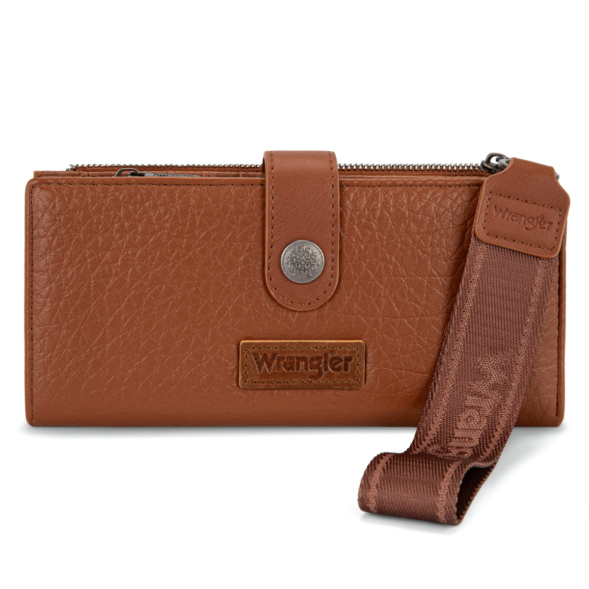 Wrangler Womens Wallet Small Rfid Blocking Wristlet Wallets Cute Bifold Ladies Wallet with Zipper Pocket