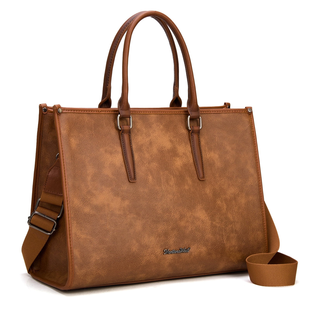 Montana West Laptop Tote Bag for Women 15.6 Inch Computer Bags Business Office Work Briefcase With Adjustable Shoulder Strap