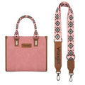 Wrangler Tote Bag for Women Western Retro Purse Top Handle Handbags with Aztec Strap