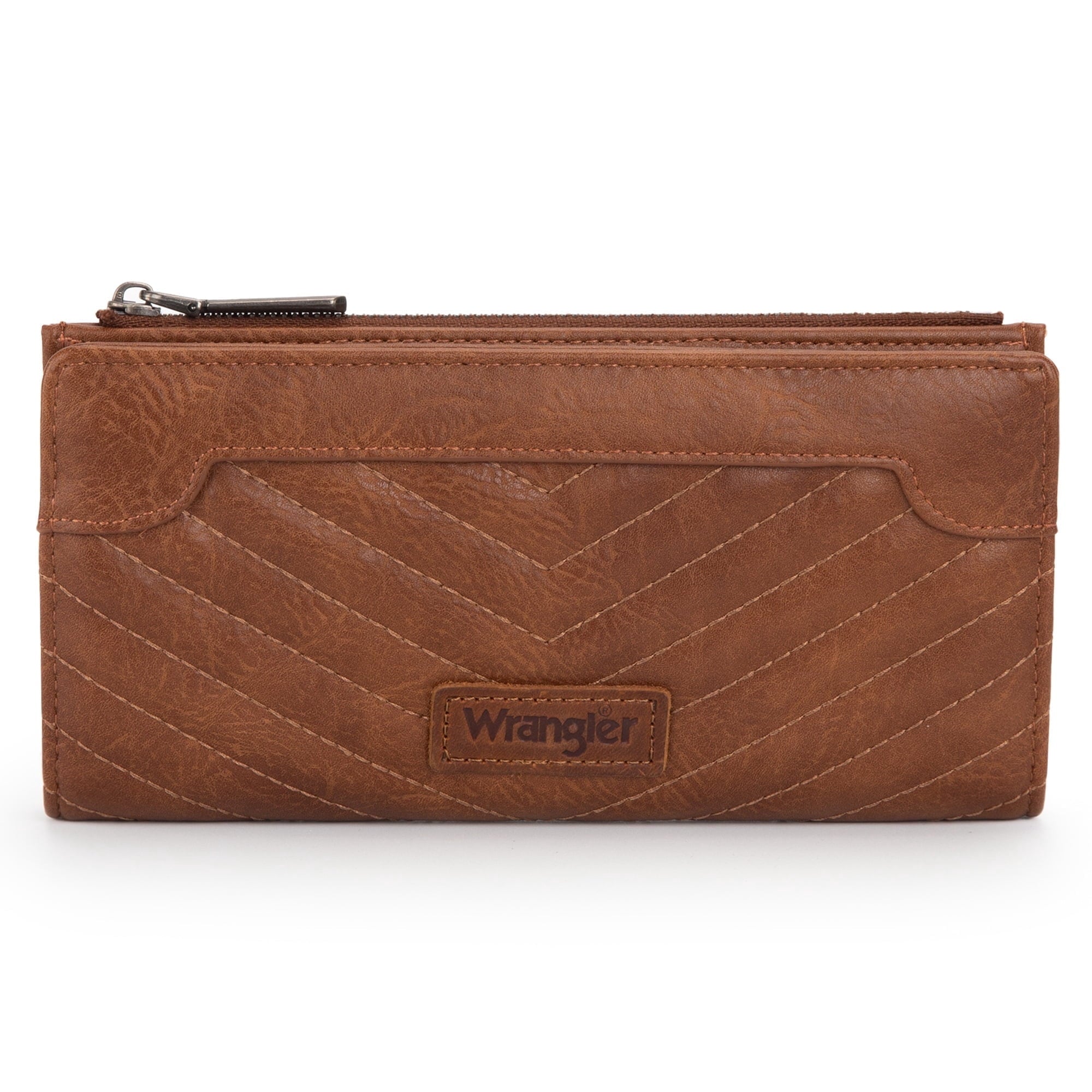 Wrangler Minimalist Wallet Credit Card Wallet for Women with Smooth Zippers
