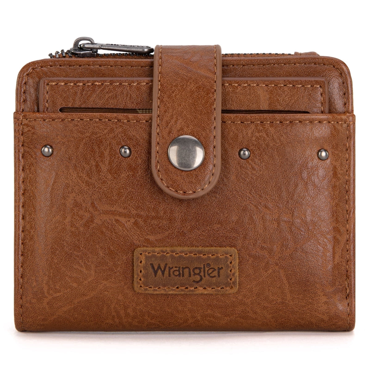 Wrangler Cowhide Women's Wallets Small Wallet Women Wallets, Card Cases & Money Organizers Ladies Female wallet with Removable ID Window