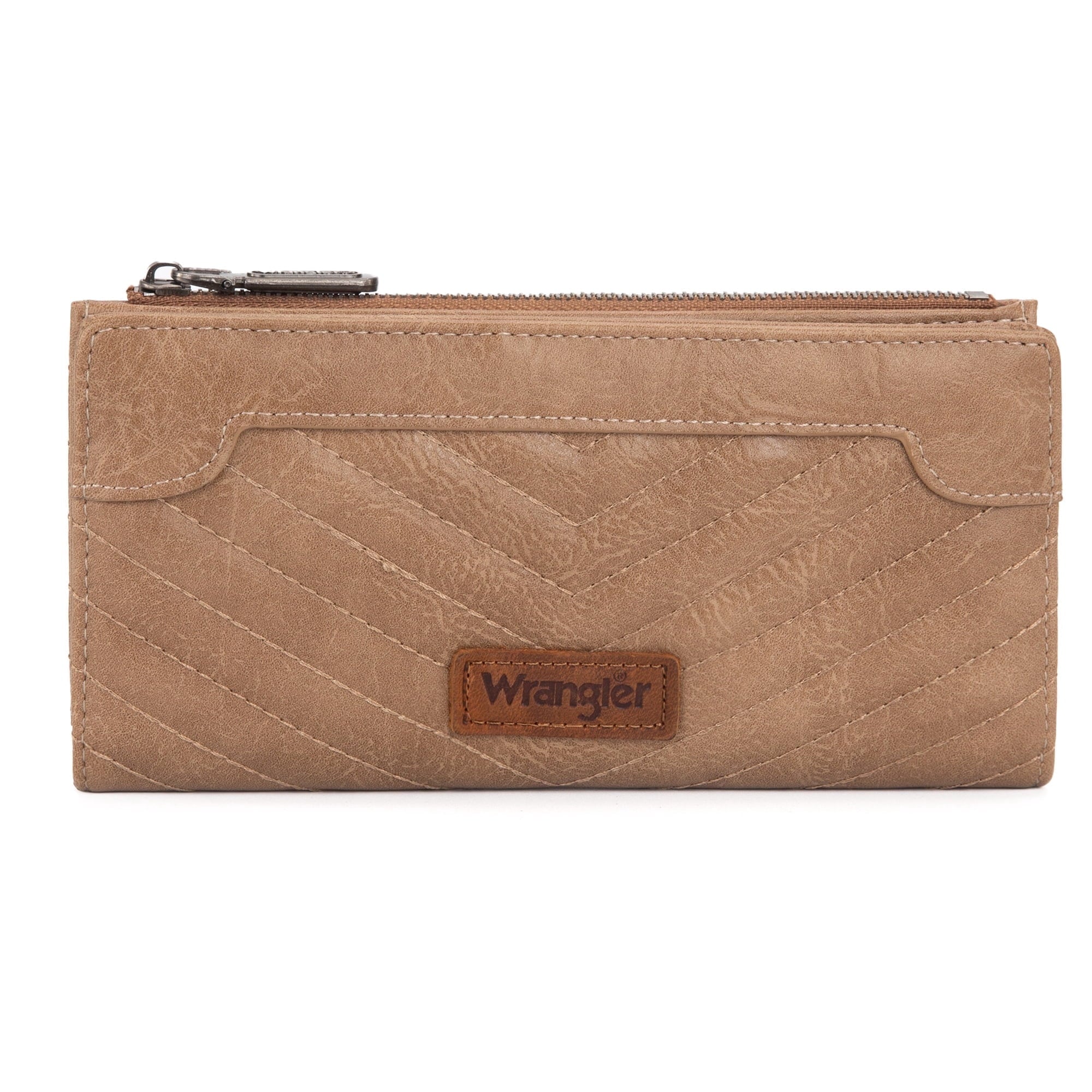 Wrangler Minimalist Wallet Credit Card Wallet for Women with Smooth Zippers