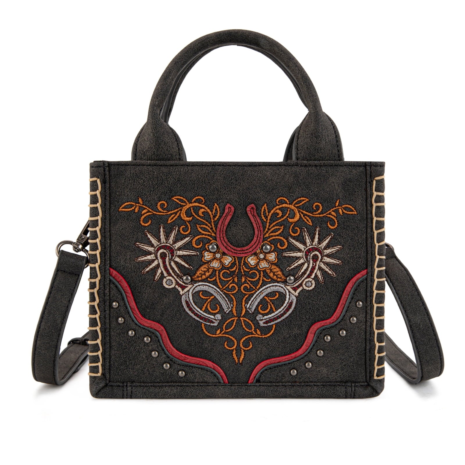 Montana West Mini Tote Bag for Women Western Handbag Embroidered Crossbody Bag Fashion Stylish Western Purses