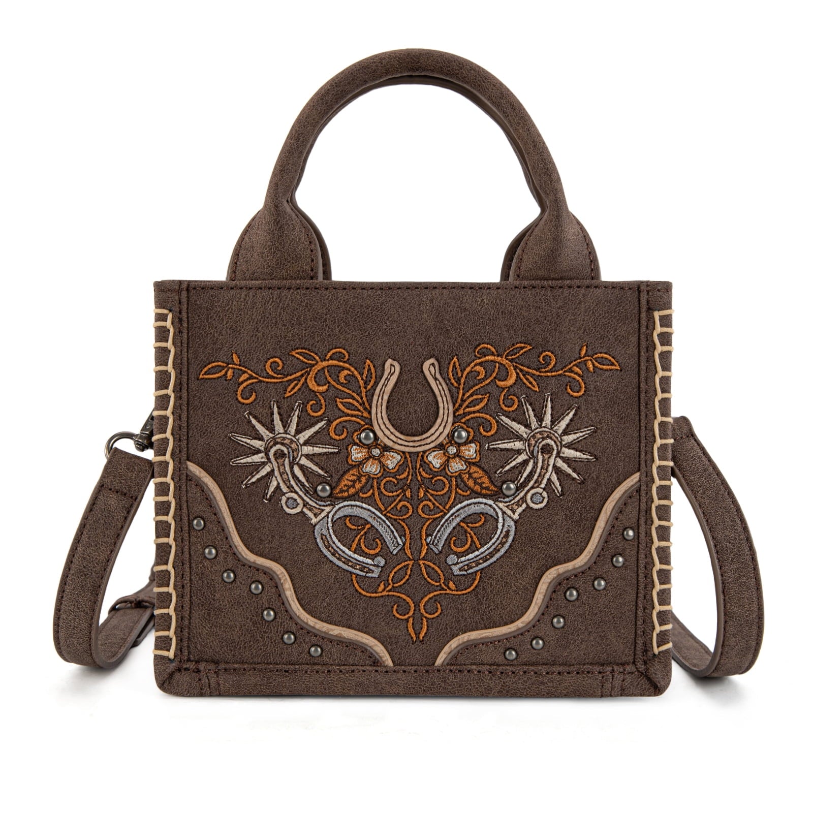 Montana West Mini Tote Bag for Women Western Handbag Embroidered Crossbody Bag Fashion Stylish Western Purses