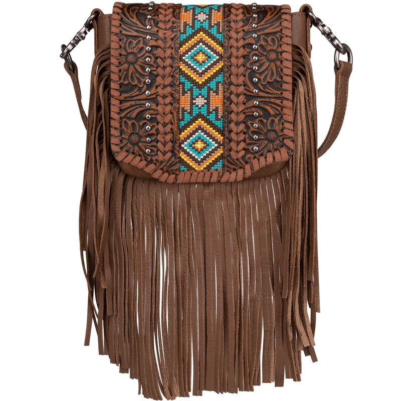 Montana West Western Purses for Women Stylish Crossbody Bag with Fashionable Tassel Fringe Design