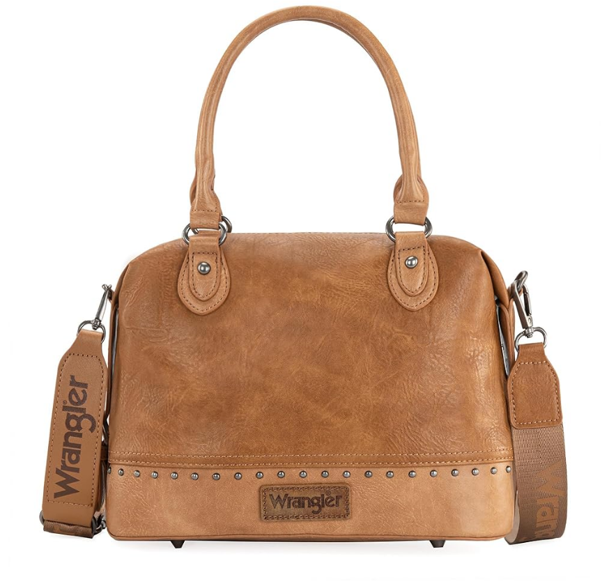 Wrangler Small Doctor Bag for Women Vintage Satchel Bag Western Handbags with Wide Strap