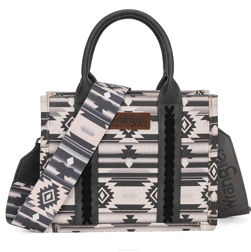 Wrangler Aztec Tote Bag for Women Boho Shoulder Purses and Handbags
