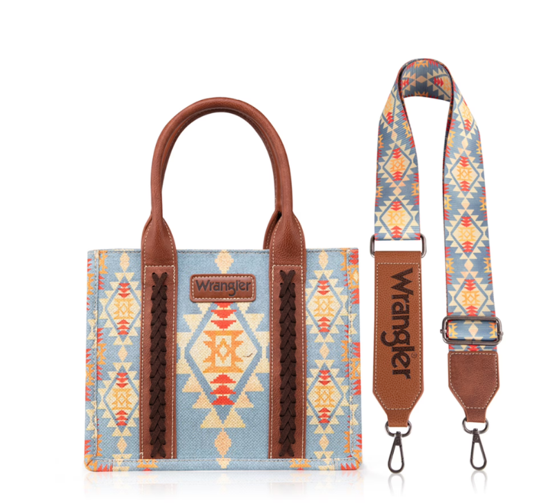 Wrangler Aztec Tote Bag for Women Boho Shoulder Purses and Handbags
