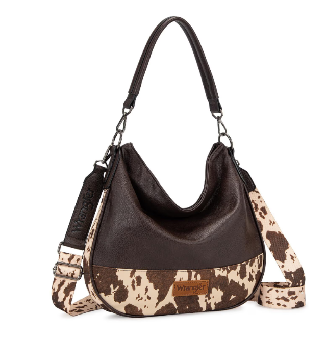 Wrangler Hobo Bags Large Crossbody Bags for Women Shoulder Purses with Striped Cotton Straps