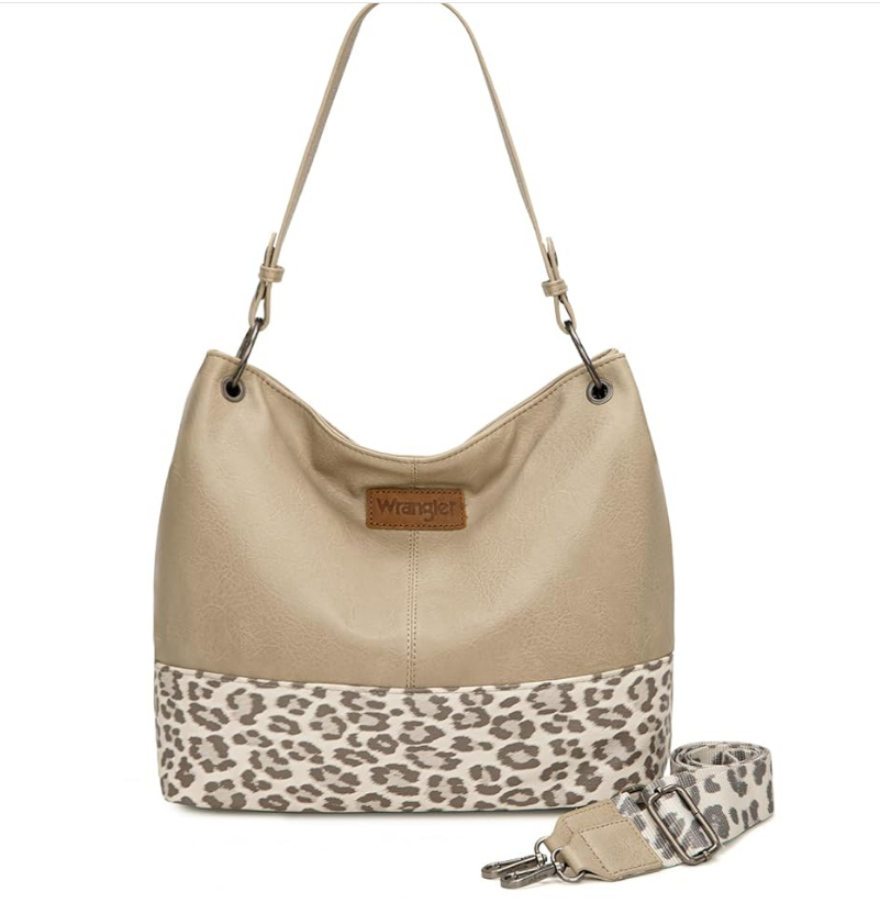 Wrangler Hobo Bags for Women Vegan Leather Top Handle Shoulder Purses and Handbags