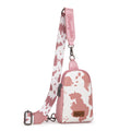 Wrangler Cow Print Crossbody Bags for Women Western Sling Bag with Adjustable Starp Cross Body Purse